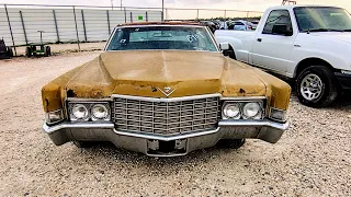 Price Drop For Sale Now $1595. 1969 Cadillac Sedan DeVille Junkyard Find