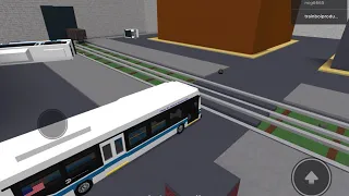 Train hits bus