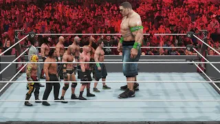 WWE 2K19 Giant John Cena vs Mini WWE Superstars Match!