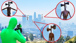 I Found All Siren Heads on GTA 5 (Grand Theft Auto V)