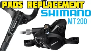 How to change SHIMANO MT200 brake pads ?  BRAKES SERVICE (weak loudy)