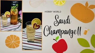 How to make Saudi Champagne || Non- Alcoholic Drink|| Arabic Champagne ||Refreshing Fruit Drink||