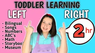 Toddler Learning Videos|Left & Right |Educational Toddler Learning |Bilingual | canciones infantiles