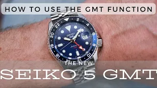 The NEW SEIKO 5 GMT | How to use the GMT function #travel #lifestyle