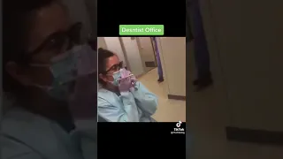 "Ow That Really Hurts!"  dentist office prank by father to daughter