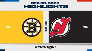NHL Highlights | Bruins vs. Devils - December 28, 2022