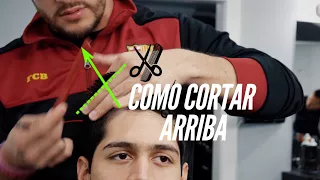 Como cortar la parte de arriba para principiantes - Tutorial de Tijeras