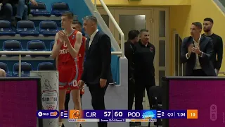 NLB ABA League 2 2023/24 highlights, Round 11: Cedevita Junior - Podgorica, (19.3.2024)