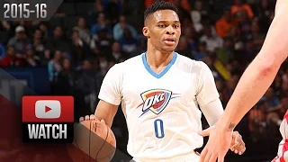 Russell Westbrook Triple-Double Highlights vs Rockets (2016.03.22) - 21 Pts, 15 Ast, 13 Reb, EPIC!