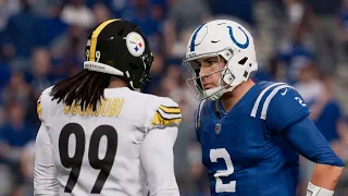 Pittsburgh Steelers vs Indianapolis Colts - NFL Week 12 2022 Full Game Highlights - (Madden 23 Sim)