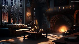 🔥 Hogwarts Castle Ambience - Harry Potter  inspired ASMR - for Study and Relax