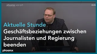 Akt. Stunde zum Thema Geschäftsbeziehungen zwischen Journalisten und Regierung beenden am 16.03.23