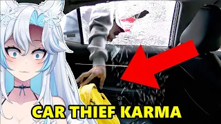 CAR THIEVES GET WHAT THEY DESERVE!! || Mark Rober React