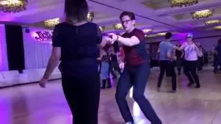 Maxwell Libbrecht and Connie Wang, social dancing at JnJ ORama 2016