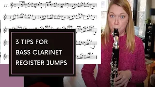 3 Tips to Squeak Less on Bass Clarinet / Bass Clarinet Practice / Bass Clarinet High Notes