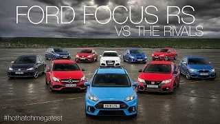 Ford Focus RS vs Honda Civic Type-R vs Audi RS3 vs Mercedes-AMG A45 & more: Hot Hatch Mega Test