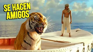 NAUFRAGO ATRAPADO EN EL MEDIO DEL MAR CON UN TIGRE HAMBRIENTO | Resumen La vida de Phi en 10 Minutos