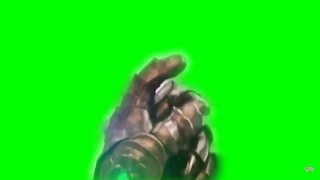 Thanos snapping green screen effect.