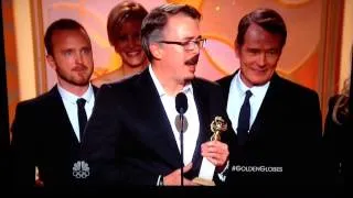Aaron Paul Yeah Bitch at 71st Golden Globe Awards Breaking