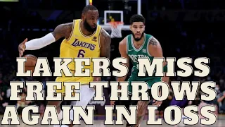 Davis Misses Free throws Again! Lakers Comeback falls short lose to Celtics