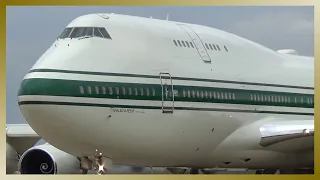 ✈️ STUNNING Departure of SAUDI ARABIAN VIP Boeing 747 from Hamburg Airport ✈️