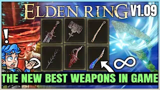 The 10 TRUE Highest Damage Best Weapons in Elden Ring - Best Str Dex Int Faith Arcane Weapon Build!