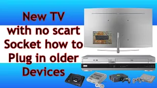 No SCART on your new TV! connect old equipment to current TV's