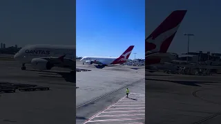 Qantas Airbus A380-800 & Dreamliner B787 Syd - LAX | Sydney, Australia Airport #shorts #short