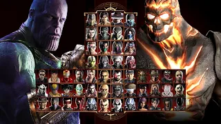 Mortal Kombat 9 - Expert Tag Ladder (THANOS & DARK KAHN) - Gameplay @(1080p) - 60ᶠᵖˢ ✔