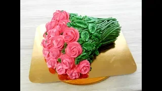 УКРАШЕНИЕ ТОРТОВ, Торт "БУКЕТ РОЗ" от SWEET BEAUTY СЛАДКАЯ КРАСОТА, Cake Decoration