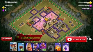 How to attack “  Megamansion  “ Easy Method with TH8, TH9, TH10, TH11, TH12 / Clash of Clans