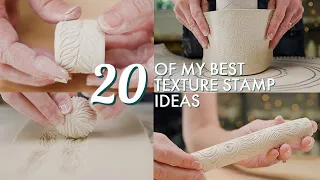 20 Textured Stamp Ideas - EASY TO MAKE STAMPS!