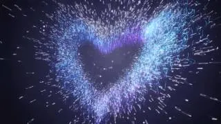 Animated hearts with particles