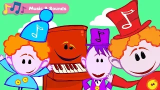 Classical Music for Babies with The Notekins | 50 Min Compilation | Learn Musical Instruments Sounds