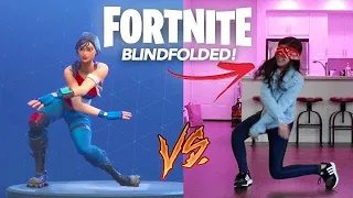 Fortnite Dance Challenge (Blindfolded!) | Ranz and Niana