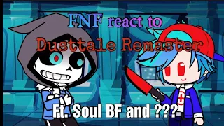 FNF react to // Dusttale Remastered // Gacha Club //