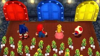 Mario Party 9 - All Minigames with Sonic (Master Difficulty)