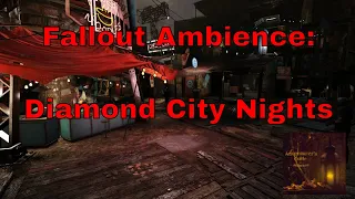 Fallout Ambience | Diamond City and Rain, White Noise, Metal