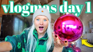 GO BIG OR GO HOME *decorating for christmas* | vlogmas day 1