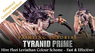 How to Paint Leviathan Tyranid Prime Full Painting Tutorial - Warhammer 40K 10th Edition