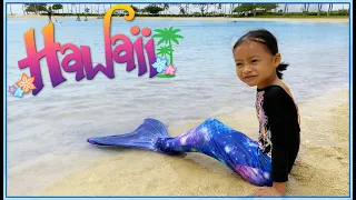 HAWAII at Hilton Hawaiian Village, Mermaid Swim, Water Boat Family Vlog | Vlog with Emma