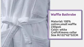 Hotel Waffle bathrobe set