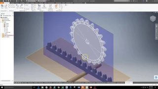 Inventor - Rack and Gear Animation - Constraints