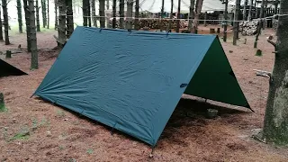 Bushcraft On A Budget - Best Bushcraft Tarp 2022 - Lomo 3 X 3 Tarp Long Term Test