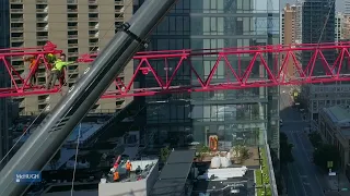 One Chicago Tower Crane Disassembly