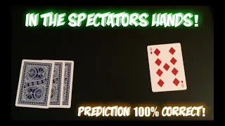 Your Prediction Is ALWAYS RIGHT! Easy Impromptu Card Trick Performance/Tutorial