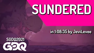 Sundered by JeviLevee in  1:08:35 - Summer Games Done Quick 2021 Online