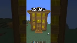 Minecraft 1 bit vs 4096 bits