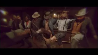 Артур и Ленни в салуне RDR2