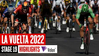 Incredible teamwork sets up sprint finish | La Vuelta a España 2022 Stage 19 Highlights